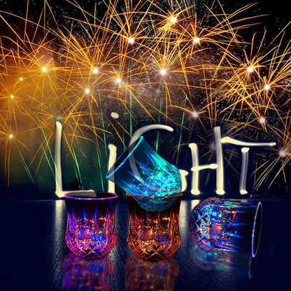 ✨Liquid Activated LED Light Up cups Crystal Drink Set🥂