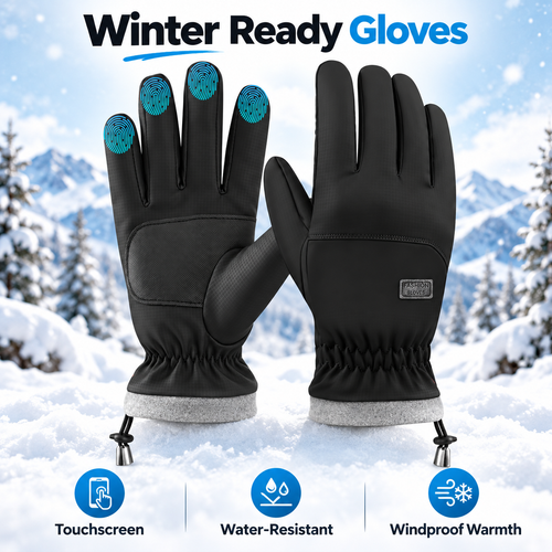 ❄️Viyawise Unisex Outdoor Winter Water-Resistant Thermal Ski Fibers Gloves
