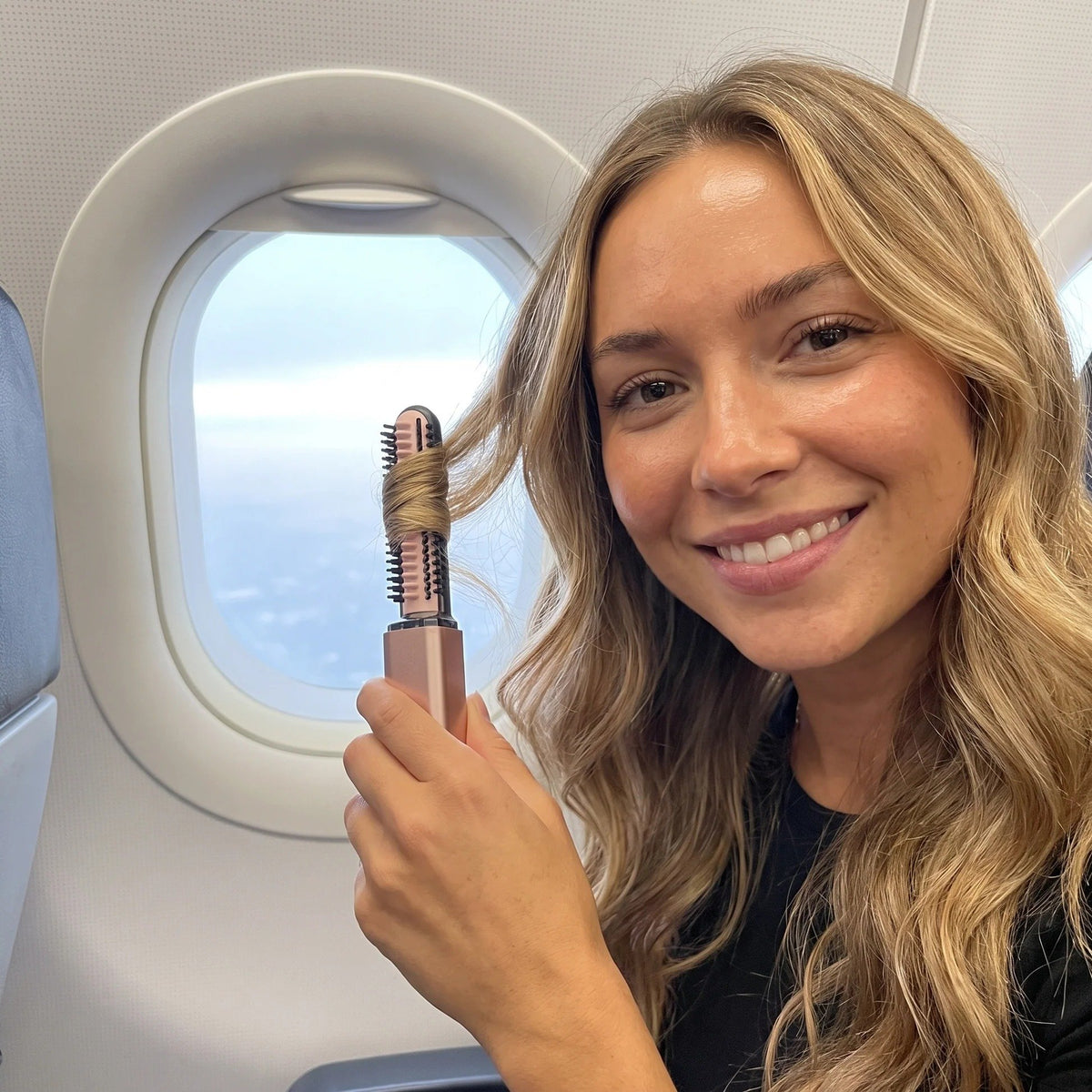 Cordless Ceramic Hair Curler – Fits in Any Bag 👜🔥