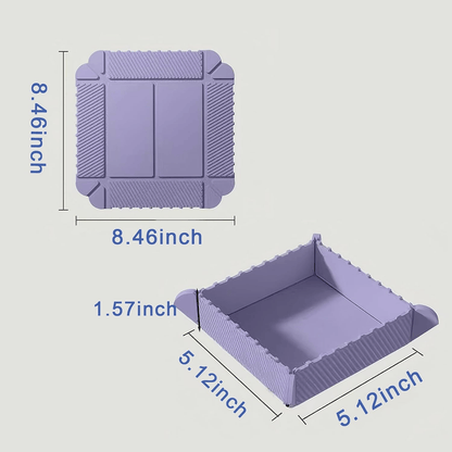 🔥2 in 1 Foldable Magnetic Silicone Trivet & Serving Tray