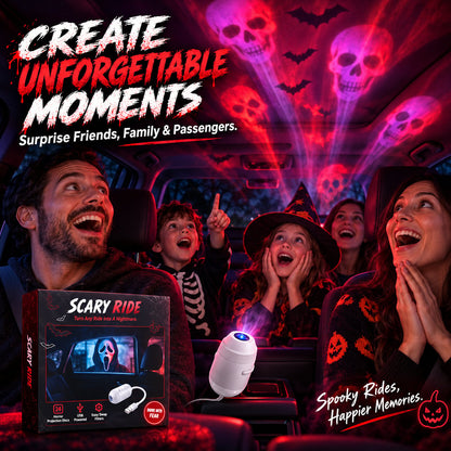 🔥24-Disc USB Car Interior Horror Projector Lamp