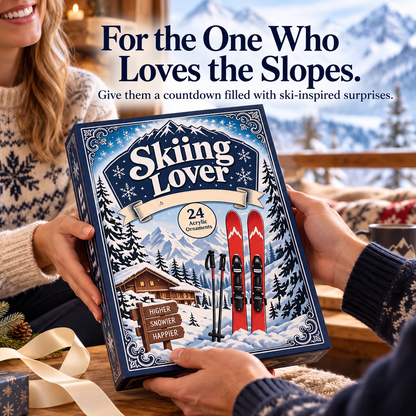 🏂24-Day Ski Ornament Advent Calendar – Christmas Surprises for Ski Lovers 🎄