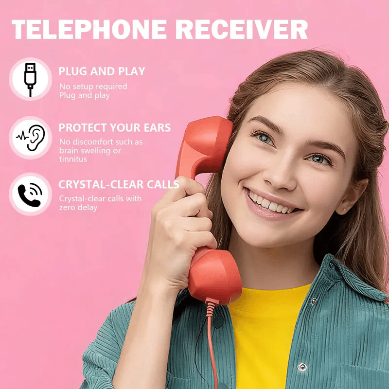 Retro phone handset lifestyle image