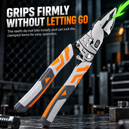 🔧 Self-Locking Ratchet Pliers – Secure Grip, Less Effort
