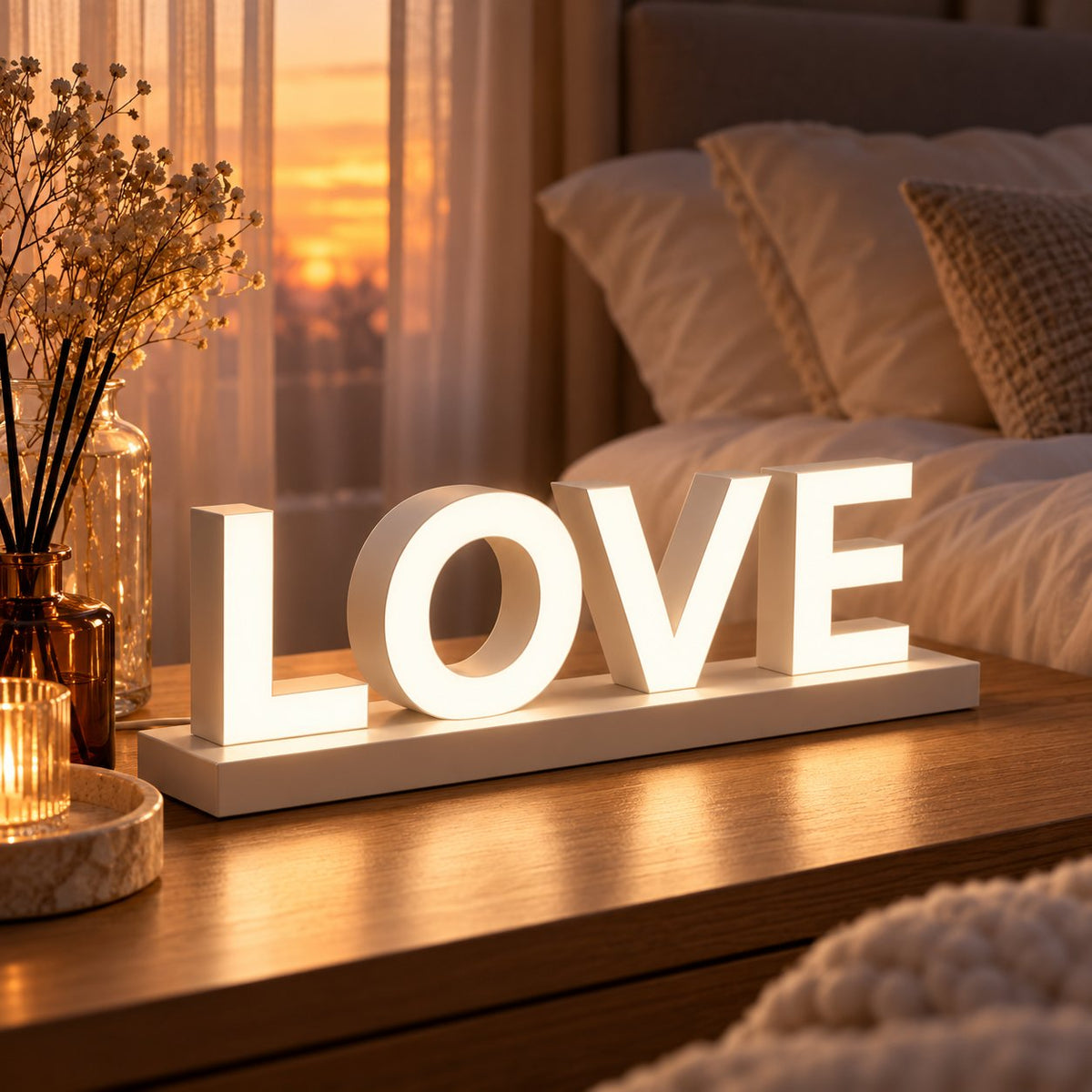 Reconfigurable Magnetic LED Letter Light | For desk & event decor✨🎁
