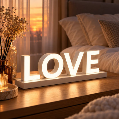 Reconfigurable Magnetic LED Letter Light | For desk & event decor✨🎁