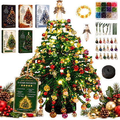 🔥Christmas Sale🎁🎄✨ DIY Beaded Christmas Tree Kit – 🎅Create Your Own Sparkling Holiday Decoration