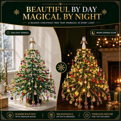 🔥Christmas Sale🎁🎄✨ DIY Beaded Christmas Tree Kit – 🎅Create Your Own Sparkling Holiday Decoration