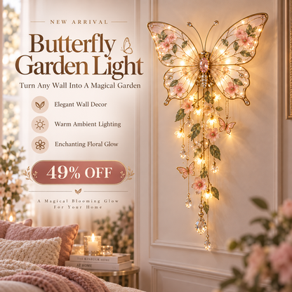 🔥Last Day 49%🦋✨ Enchanted Butterfly Cascade Light – Magical Lighted Wall Decor