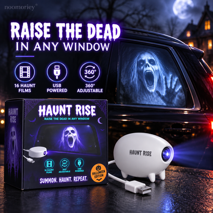 🎃 Halloween Window Projector ✨ 16 Spooky Films USB Powered Holiday Decor