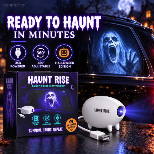 🎃 Halloween Window Projector ✨ 16 Spooky Films USB Powered Holiday Decor