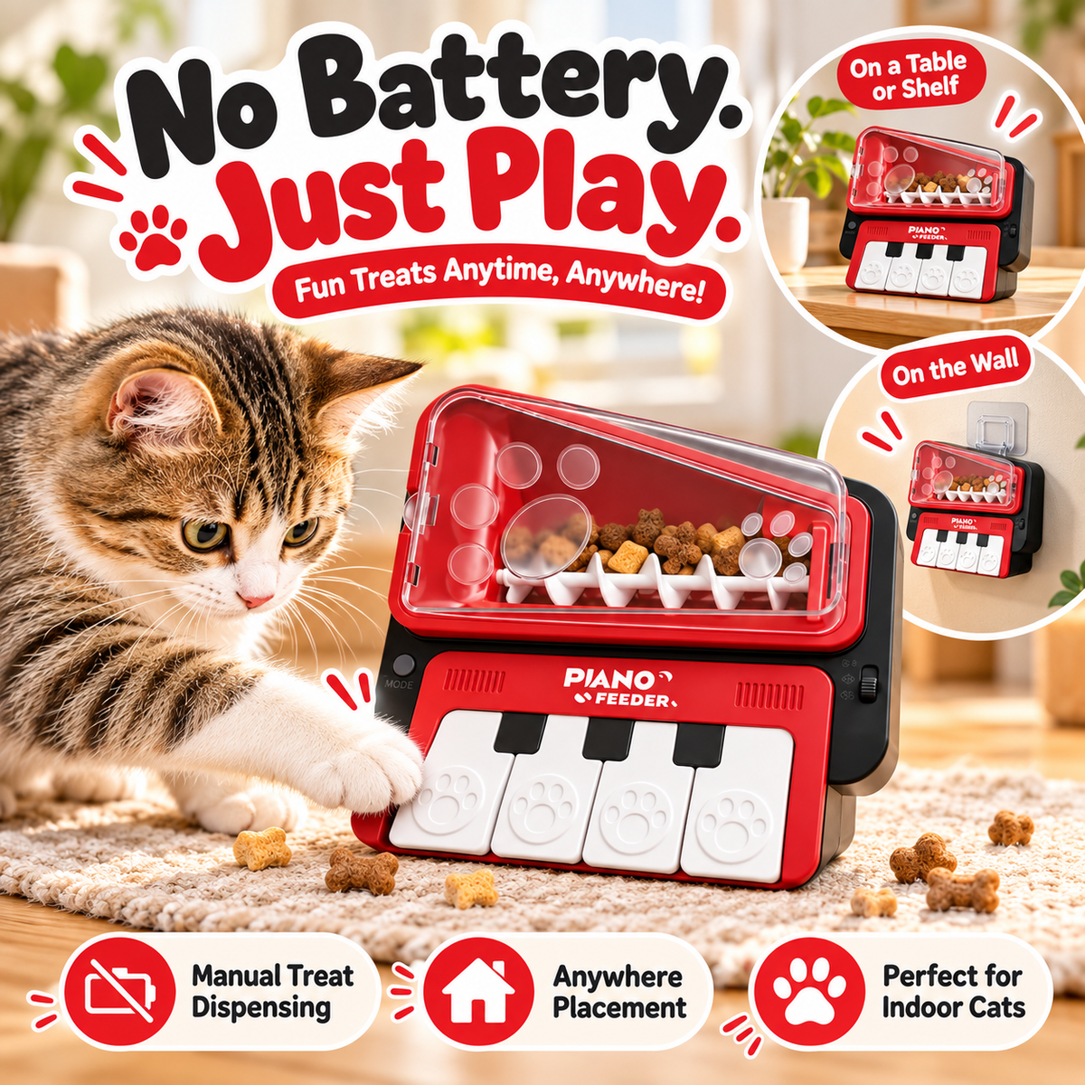🎹 Interactive Treat Time for Smarter, Happier Cats! 🐾