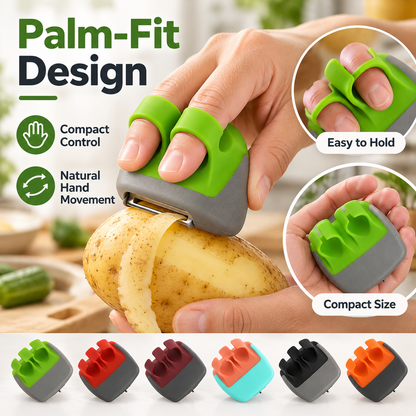 🥔 2-Piece Palm Vegetable Peeler Set – Soft Grip Handheld Fruit & Veggie Peeler！！！