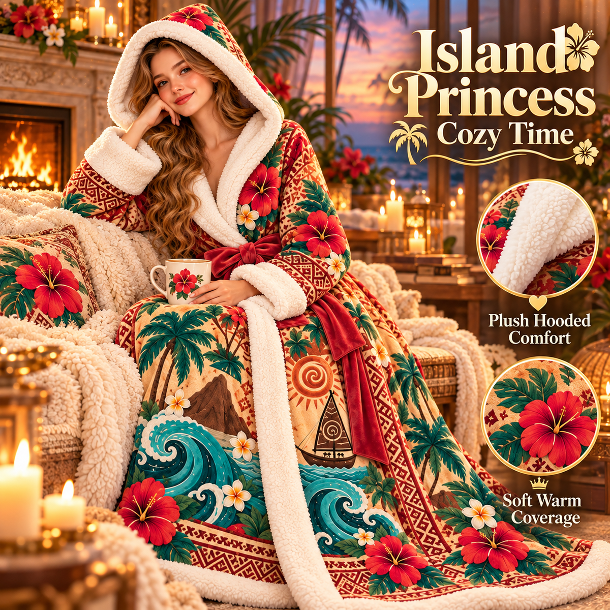 👑 Princess Heated Robe ✨ Wrap Yourself in Royal Warmth