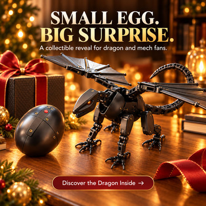 🐉 Transforming Mechanical Dragon Egg | 2-in-1 Dragon Figure