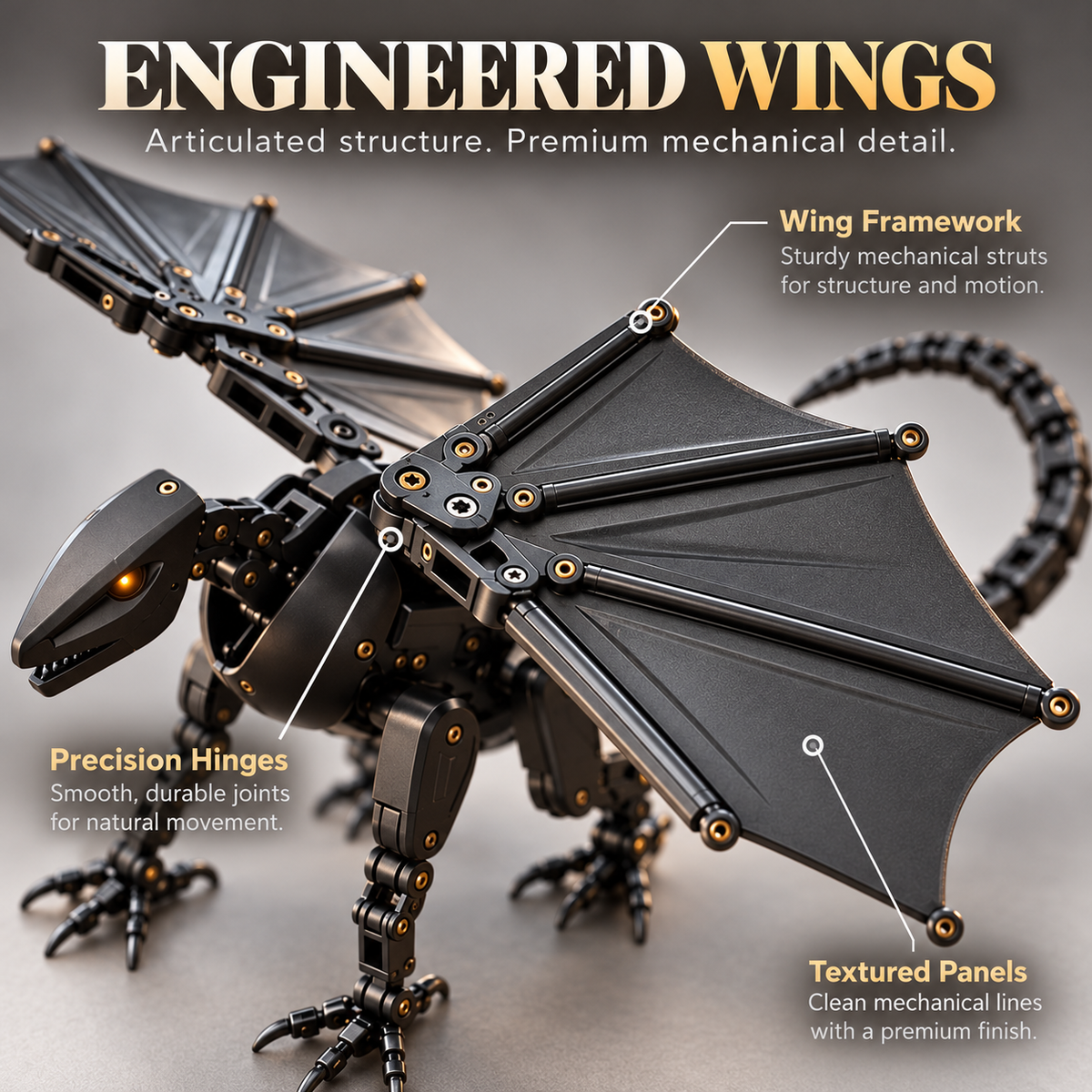 🐉 Transforming Mechanical Dragon Egg | 2-in-1 Dragon Figure