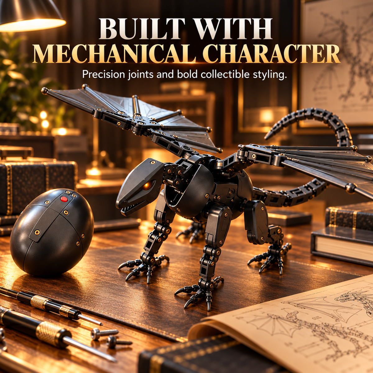 🐉 Transforming Mechanical Dragon Egg | 2-in-1 Dragon Figure
