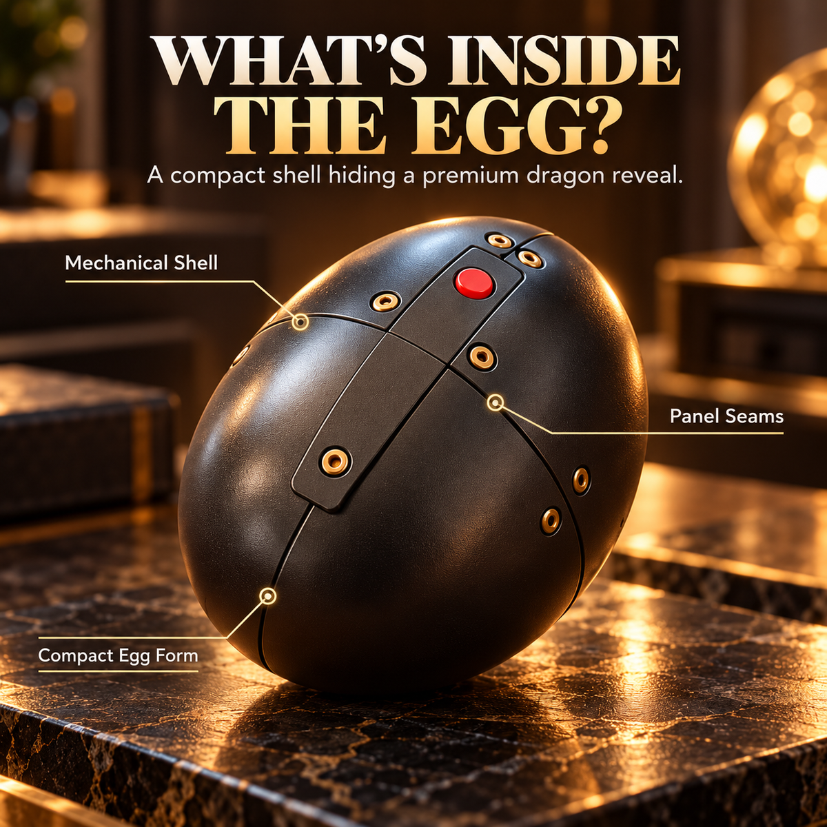 🐉 Transforming Mechanical Dragon Egg | 2-in-1 Dragon Figure