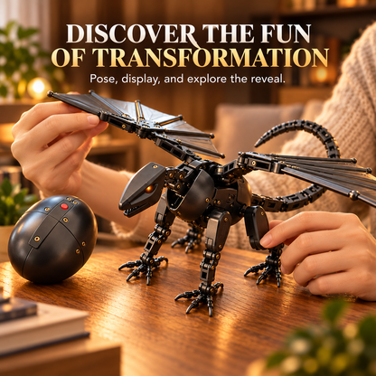 🐉 Transforming Mechanical Dragon Egg | 2-in-1 Dragon Figure