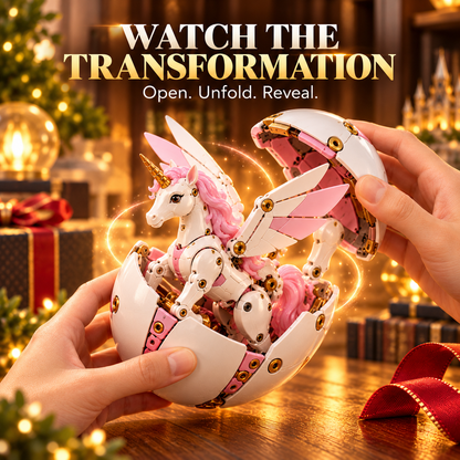 🦄 Transforming Mechanical Unicorn Egg | 2-in-1 Winged Unicorn Figure