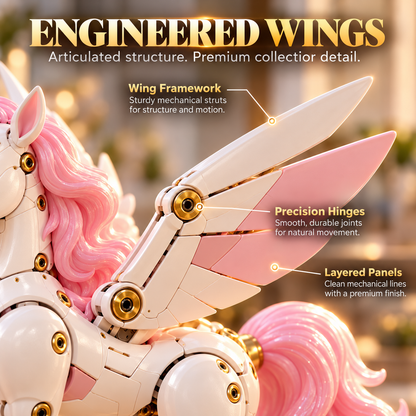 🦄 Transforming Mechanical Unicorn Egg | 2-in-1 Winged Unicorn Figure