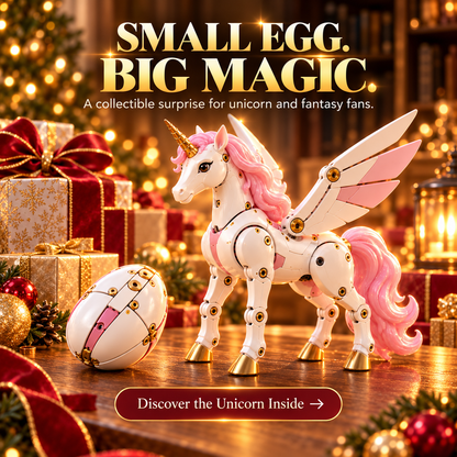 🦄 Transforming Mechanical Unicorn Egg | 2-in-1 Winged Unicorn Figure