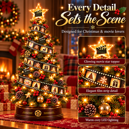 🎬Film Strip Christmas Tree Light – LED Tabletop Christmas Decor for Movie Lovers🎄
