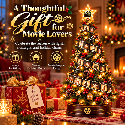 🎬Film Strip Christmas Tree Light – LED Tabletop Christmas Decor for Movie Lovers🎄