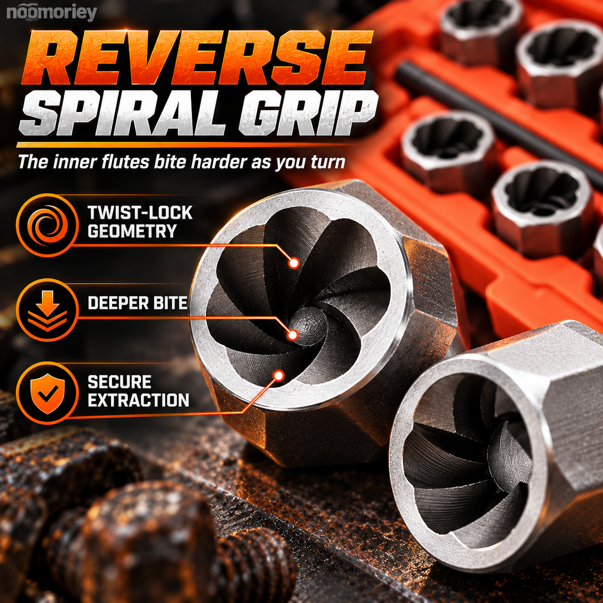 🛠️10-Piece Screw Extractor Set – Remove Stripped, Broken & Stuck Bolts with Ease