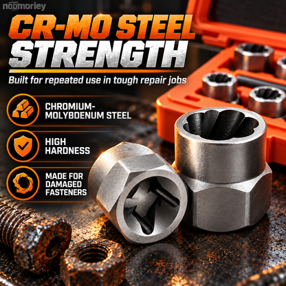 🛠️10-Piece Screw Extractor Set – Remove Stripped, Broken & Stuck Bolts with Ease