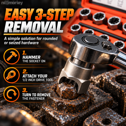 🛠️10-Piece Screw Extractor Set – Remove Stripped, Broken & Stuck Bolts with Ease