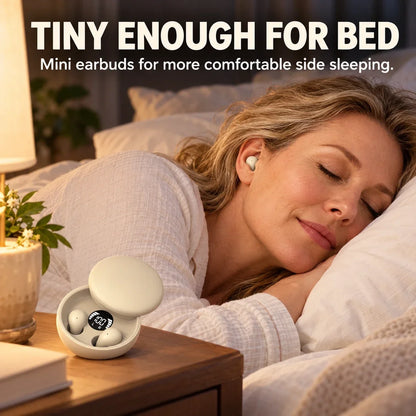 😴 Mini Sleep Earbuds | Sleep Smaller. Listen Better.