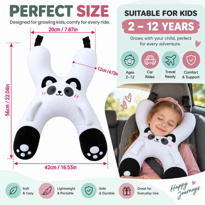 Kids Travel Buddy Pillow – Soft Head & Neck Support