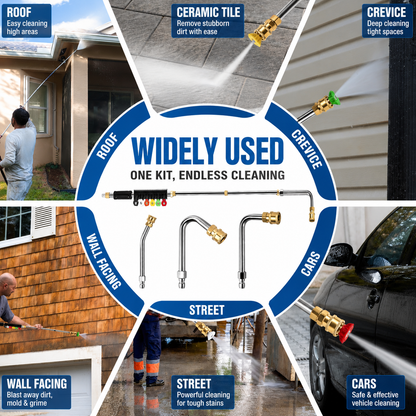 Pressure Washer Extension Wand, 10 Pack Power Washer Extension Wand with 6 Nozzle Tips