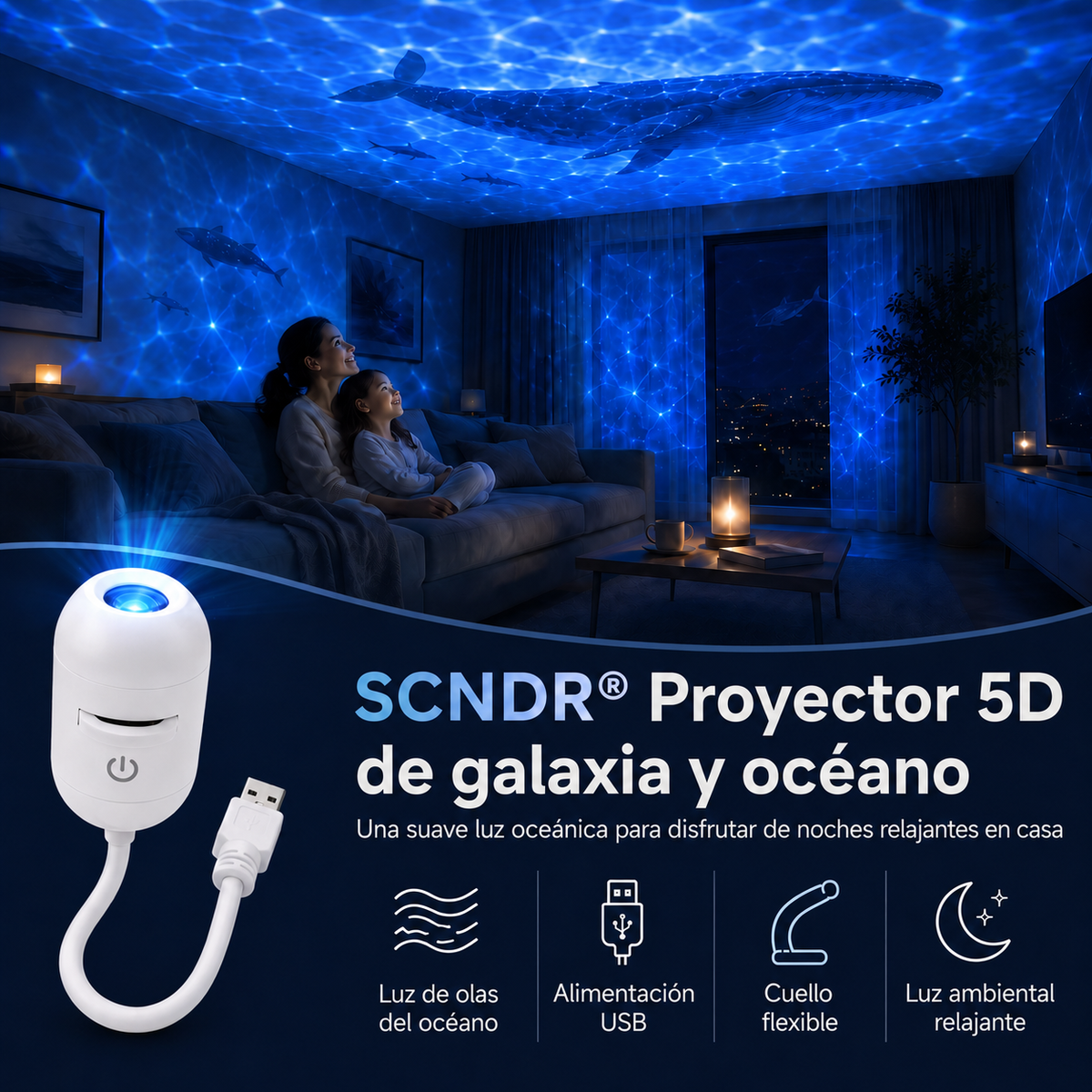 🌈🌹 New Generation HD Smart Dynamic 5D Holographic Night Light Projector 🌹