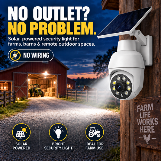 🔥 Solar-Powered Simulated Surveillance Camera Street Light