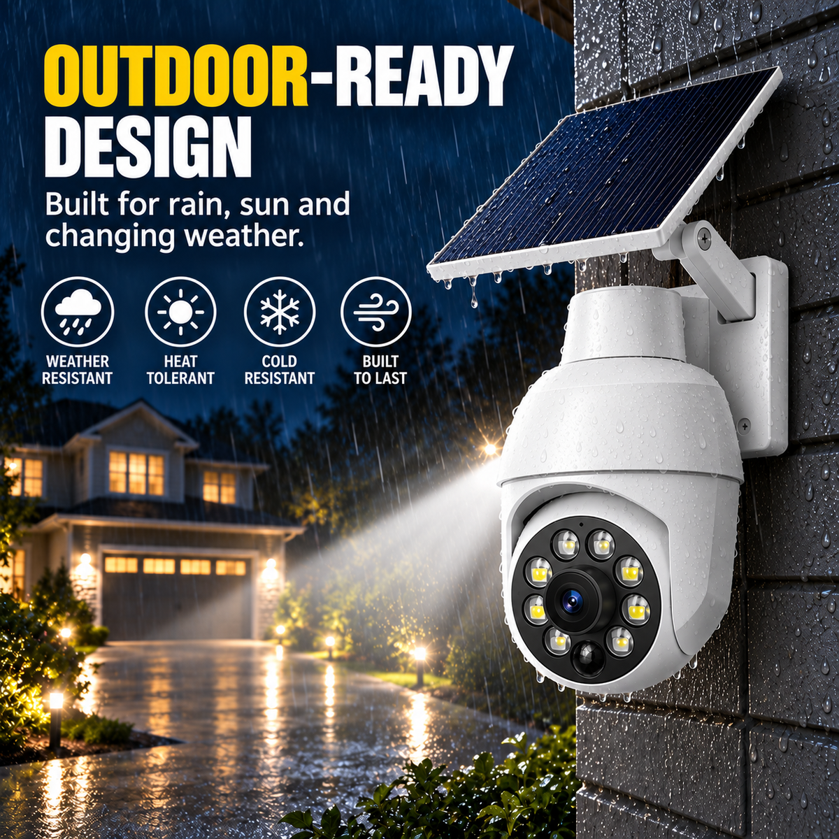 🔥 Solar-Powered Simulated Surveillance Camera Street Light