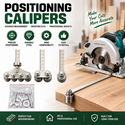 📏 Straight-Edge Double Axis 50cm Positioning Calipers – Precision Measuring Tool for Woodworking