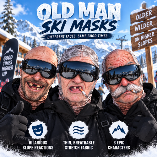 😂Custom Funny Ski Mask - Personalized Birthday Gifts For Ski Lovers - Born For The Slopes