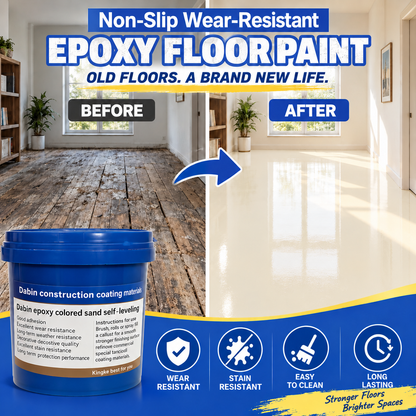 High-Gloss Self-Leveling Epoxy Floor Coating – Transform Garages, Basements & Workshops