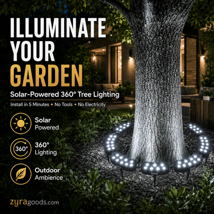 ✨Modular Ring Tree Landscape Lights – 360° Outdoor Uplighting for Trees & Columns