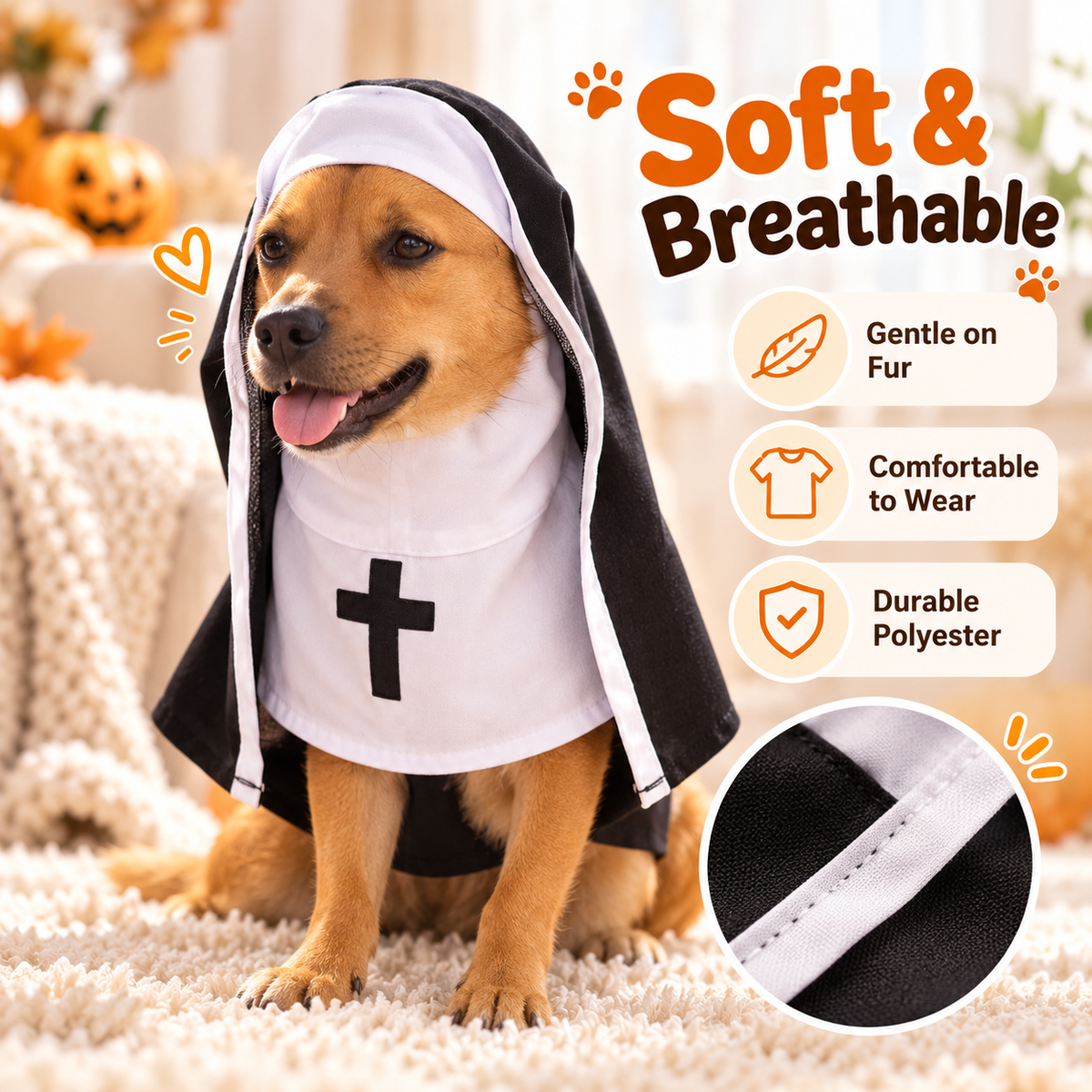 😹 Holy Cuteness! Pet Nun Costume