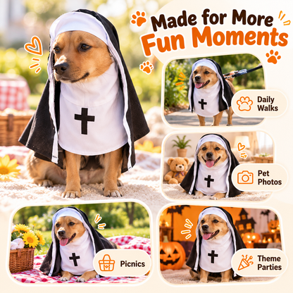😹 Holy Cuteness! Pet Nun Costume