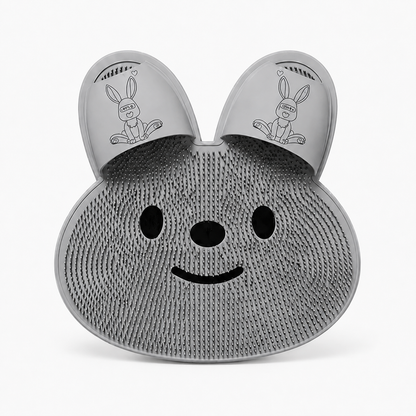 Hands-Free Bunny Shower Foot Scrubber Mat