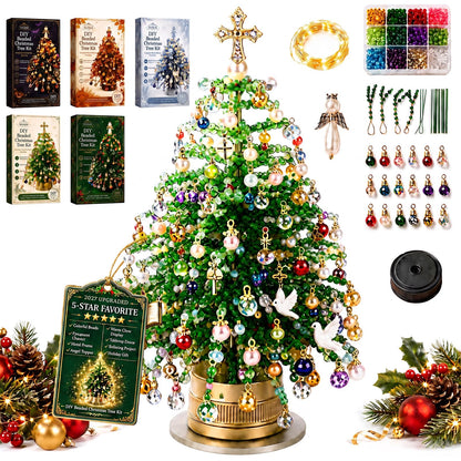 🔥Christmas Sale🎁🎄✨ DIY Beaded Christmas Tree Kit – 🎅Create Your Own Sparkling Holiday Decoration