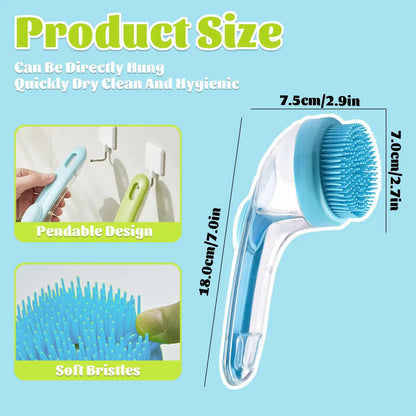 🐾 Pet Shampoo Dispenser & Grooming Brush, Suitable for Dogs & Cats, Gentle Massage Tool