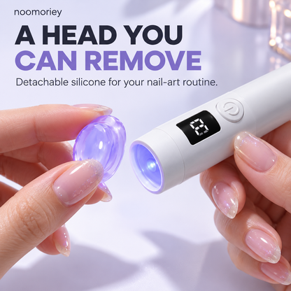 💅 Silicone Nail Art Stamper with LED Curing Light