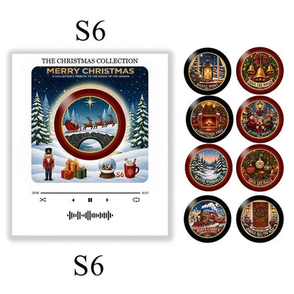 Christmas Vinyl Player Fridge Record NFC Magnetic Music Box Set