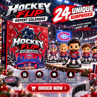 ✨CalendarFlip Hockey Advent Calendar — 24-Day Hockey Countdown Gift Box🎁🌲The perfect Christmas gift for hockey fans🥰