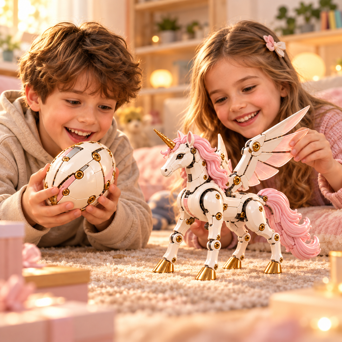 🦄 Transforming Mechanical Unicorn Egg | 2-in-1 Winged Unicorn Figure